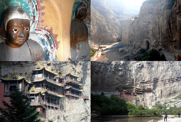 Интересные места Азии Висячий монастырь Сюанькун-Сы 4