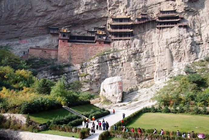 Интересные места Азии Висячий монастырь Сюанькун-Сы 5