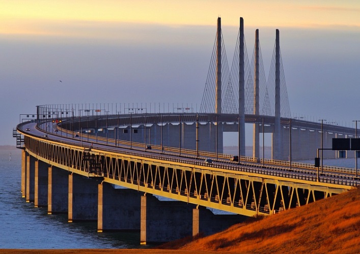 Interesting places in Europe the Øresund Bridge 2