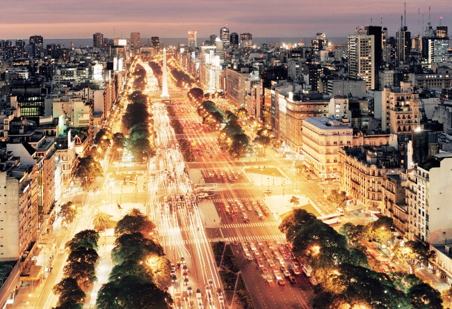 Street July 9 in Buenos Aires the widest street in the world 2
