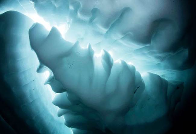 Underwater Mendenhall Glacier in Alaska 4