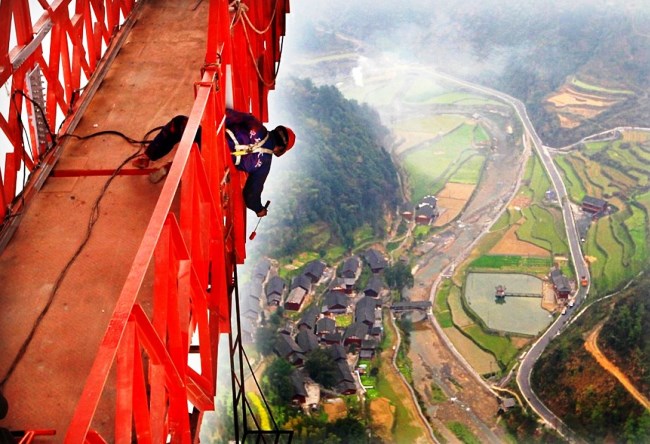 Мост Айчжай  самый длинный подвесной мост в мире 4