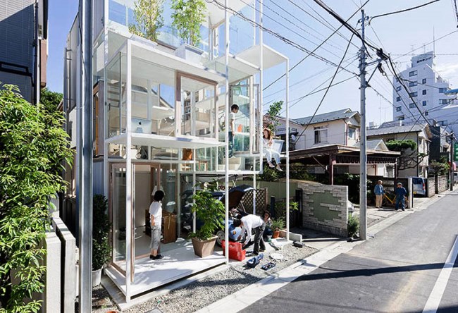 Прозрачный дом в Токио 5