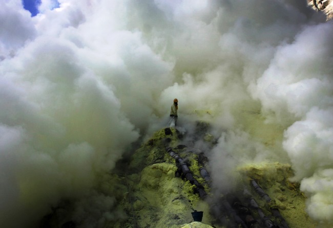 Ископаемые вулкана Кава Иджен 3