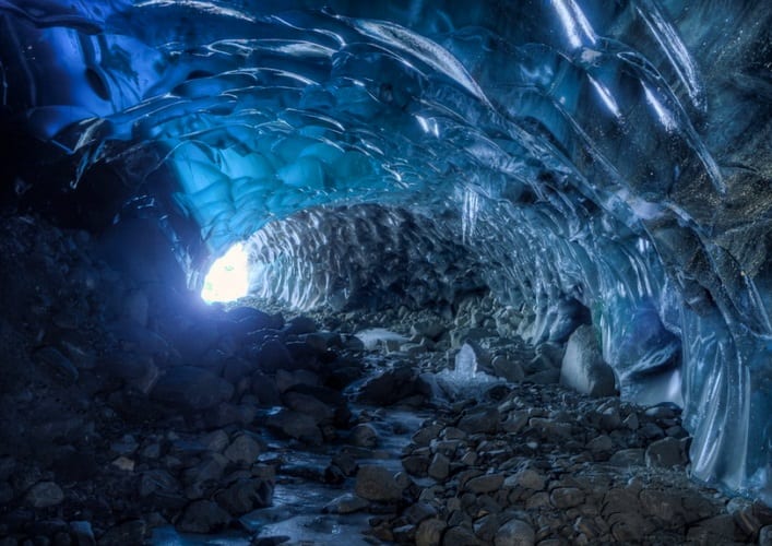 Ледяная пещера ледника Менденхолл 3