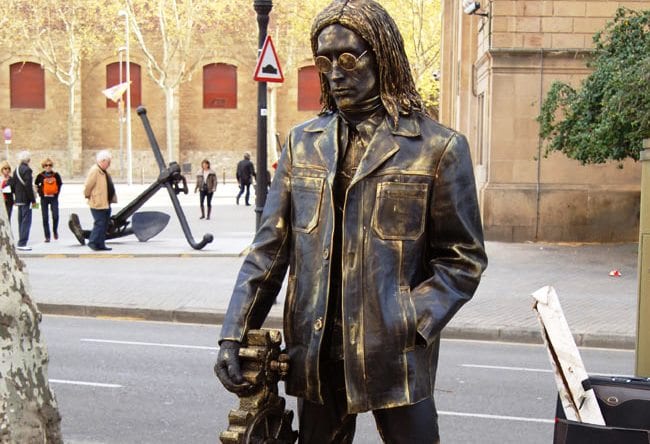 Живые статуи Барселоны 3