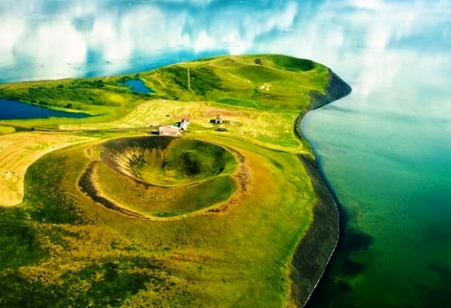 Псевдократеры и исландское озеро Миван 2