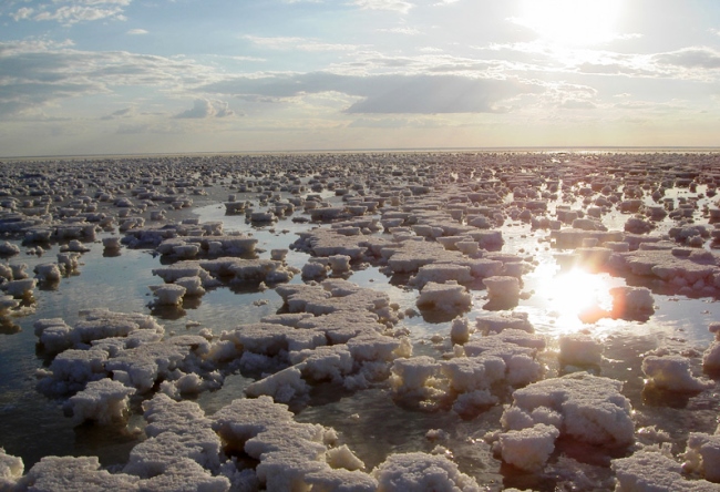 Самое соленое озеро в России 3