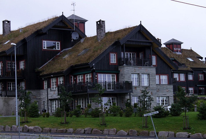 Достопримечательности Европы зеленые крыши Финляндии 2
