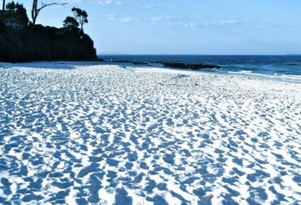 The beach with the whitest sand in the world